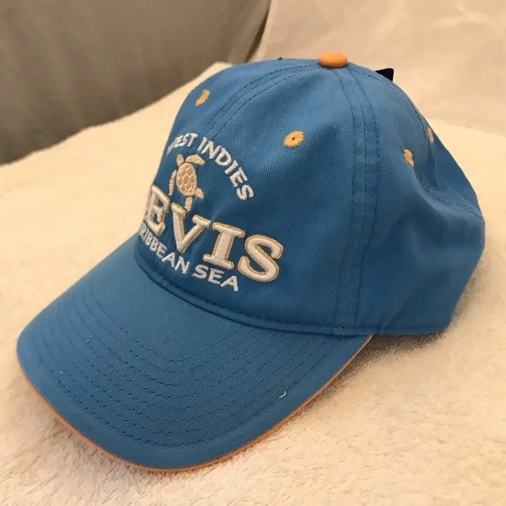 Gear for Sports for West Indies NEVIS Adjustable Blue Travel Beach Baseball Cap